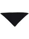 Studio Nicholson Triangular Black Scarf In Rws Extrafine Merino Wool In Blue