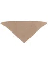 Studio Nicholson Triangular Scarf In Rws Extrafine Merino Wool In Sand