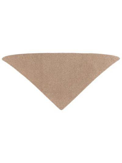 Studio Nicholson "pythagoras" Scarf In Sand