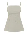Studio Nicholson Raddle Top With Pintline Detail In Gray