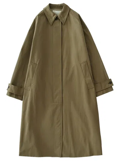 Studio Nicholson Raglan Sleeves Coat In Brown