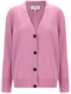 Studio Nicholson Pink Rall Cardigan In Pink