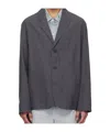 Studio Nicholson Gray Reale Blazer In Black