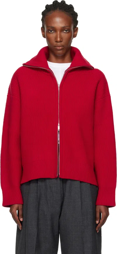 Studio Nicholson Red Sandos Knit Jacket