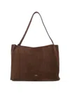 Studio Nicholson Reflection Suede Shoulder Tote Bag In Brown