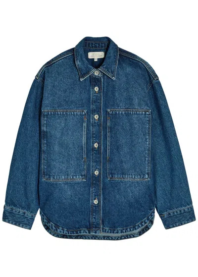 Studio Nicholson Regen Denim Overshirt In Blue