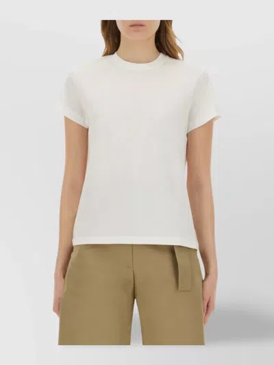 Studio Nicholson Regular Fit Crew Neck Short Sleeve T-shirt In Brown