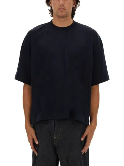 Studio Nicholson Regular Fit T-shirt In Blue