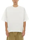 Studio Nicholson Oversized T-shirt In Mini Style In White