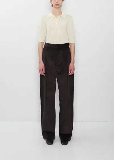 Studio Nicholson Relaxed Curved Leg Pant In Black