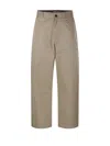 Studio Nicholson Relaxed-fit Chino Pants With Buttoned Pockets