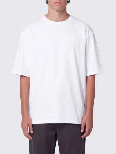 Studio Nicholson Relaxed Fit Cotton Crewneck T-shirt With Back Logo In Gray