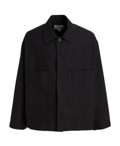 Studio Nicholson Relaxed-fit Cotton Shirt Jacket In Black