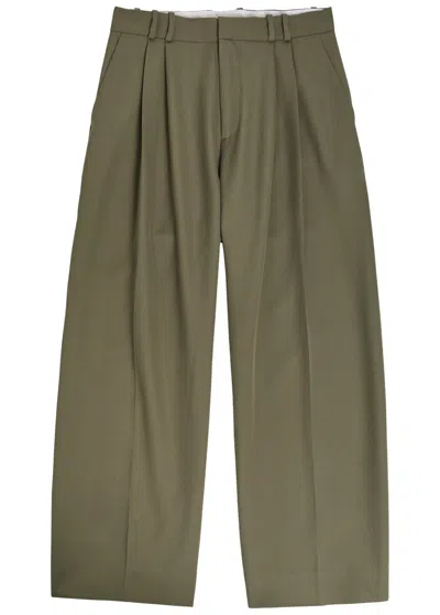 Studio Nicholson Relaxed Straight-leg Canvas Trousers In Brown
