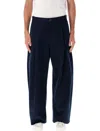 Studio Nicholson Relaxed Wide-leg Chino Pants In Navy