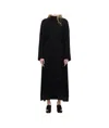 Studio Nicholson Black Reva Midi Dress In Black