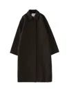 Studio Nicholson Ria Coat Espresso In Brown