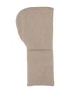 Studio Nicholson Ribbed Knit Hooded Scarf In Neutral