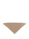Studio Nicholson Triangular Scarf In Rws Extrafine Merino Wool In Brown