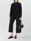 Studio Nicholson Ribbed Texture Knit Polo Shirt
