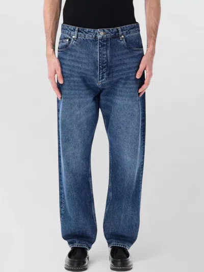 Studio Nicholson Rino Denim Jeans Five Pocket Style In Blue