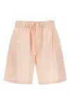 Studio Nicholson Elastic Waistband Lightweight Relaxed Fit Shorts In Pink