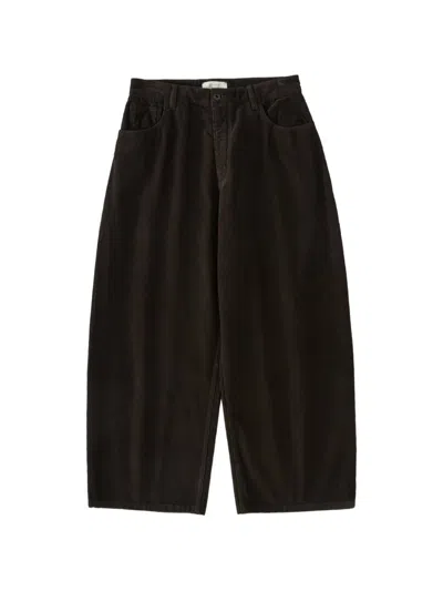 Studio Nicholson 리소 코듀로이 와이드 팬츠 In Black
