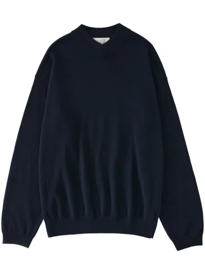 Studio Nicholson Roth Knit Jumper In Blue