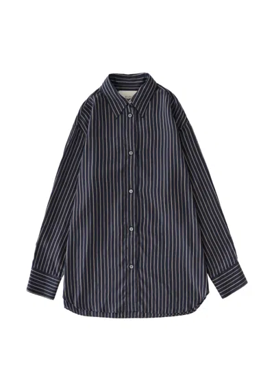 Studio Nicholson Rouen Striped Shirt In Black