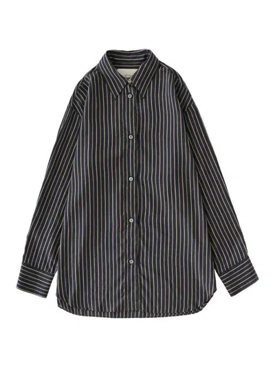 Studio Nicholson Rouen Striped Shirt In Black