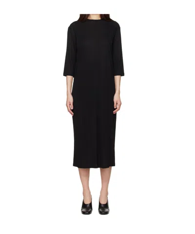 Studio Nicholson Round Neck Dress In Black