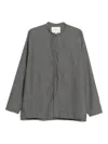 Studio Nicholson Long-sleeved Shirt In Gray