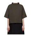 Studio Nicholson Round Neck Short Sleeve T-shirt In Black