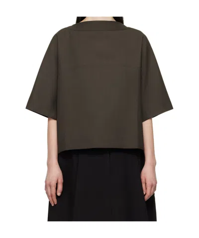 Studio Nicholson Round Neck Short Sleeve T-shirt In Black