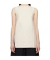 Studio Nicholson Mager Sleeveless Top In White