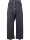 Studio Nicholson Brinson Button-front Patch-pocket Trousers In Brown