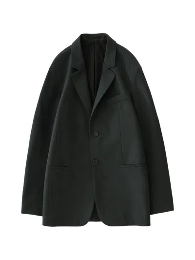 Studio Nicholson Roversi Single-breasted Blazer In Green