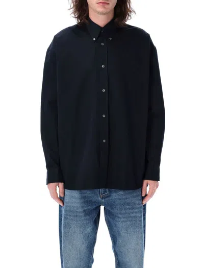 Studio Nicholson Ruskin Technical Twill Shirt In Navy