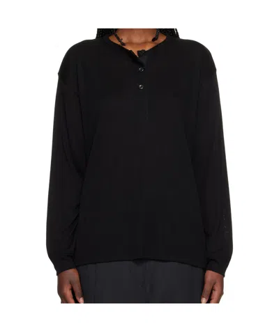 Studio Nicholson Rutas Button Blouse In Black