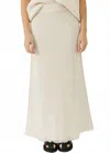 Studio Nicholson Rye Maxi Skirt In Cream In White