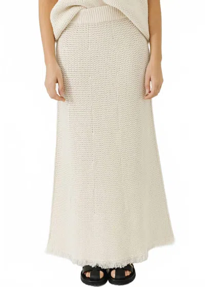 STUDIO NICHOLSON RYE MAXI SKIRT IN CREAM