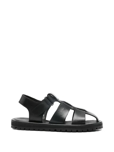 Studio Nicholson Sandom Leather Sandals In Black