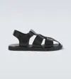 Studio Nicholson Sandom Leather Sandals In Black