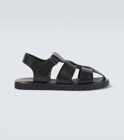 STUDIO NICHOLSON SANDOM LEATHER SANDALS