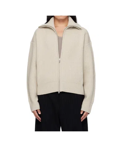 Studio Nicholson Sandos Knit Jacket In Nude