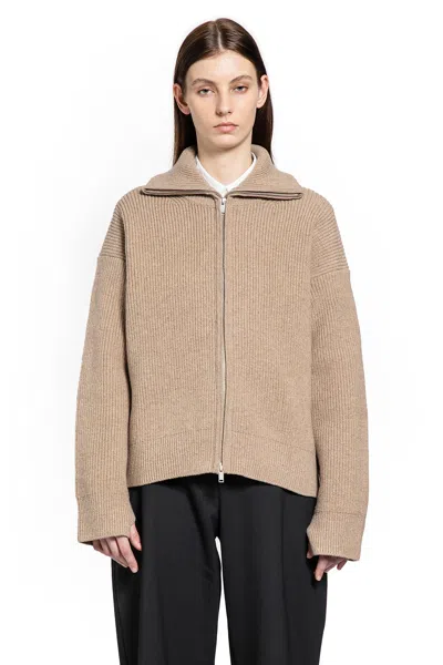 Studio Nicholson Sandos Zip-up Sweater In Neutral