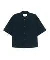 Studio Nicholson Button-down Collar Shirt With Chest Pocket In Black
