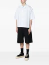 Studio Nicholson Short-sleeved Boxy Shirt In Blue