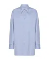 Studio Nicholson Santos Poplin Shirt In Blue