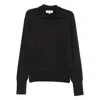 Studio Nicholson Sark Polo Two-button Jumper In Brown